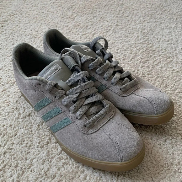 Adidas Old School Ortholite Cloud Suede Sneakers Brown Gray Gum Sole Size 8 - Picture 6 of 8
